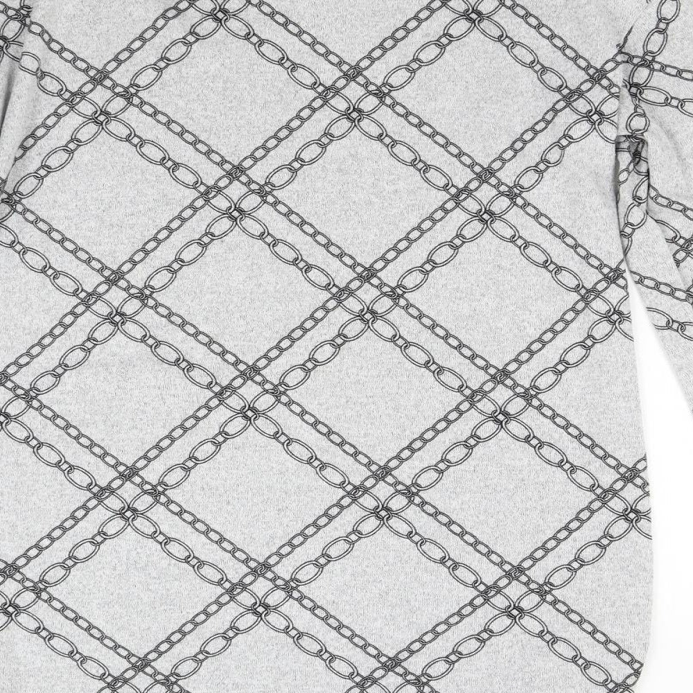 F&F Womens Grey Pullover Jumper Size 10