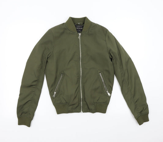 Womens UK Size 6 River Island Green Jacket