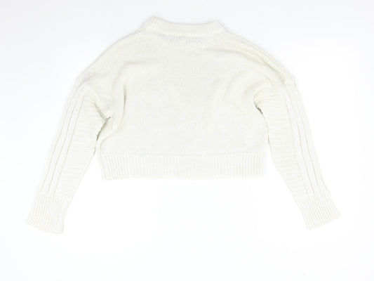 Womens UK Size S Topshop Ivory Pullover Jumper