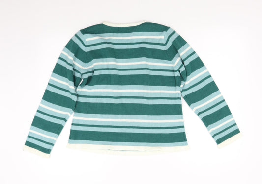 Womens UK Size S BM Green Pullover Jumper