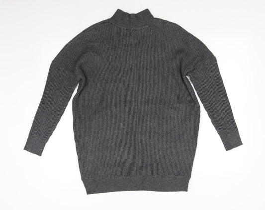 Womens UK Size 10 M&Co Grey Pullover Jumper