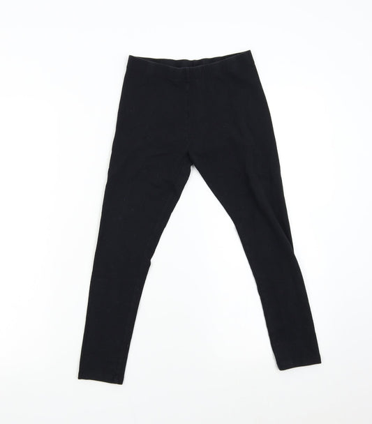 NEXT Girls Black Carrot Trousers Size 10 Years