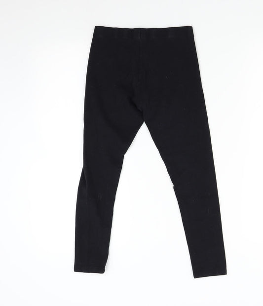 NEXT Girls Black Carrot Trousers Size 10 Years