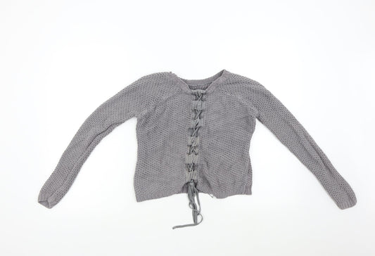 Limited Womens Grey Knit Pullover Jumper Size 8