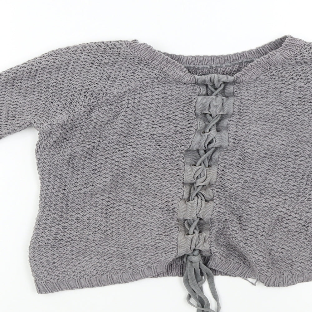 Limited Womens Grey Knit Pullover Jumper Size 8