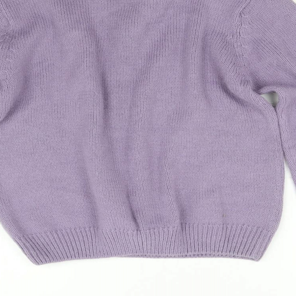 Womens UK Size 10 Berkertex Purple Pullover Jumper