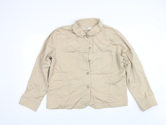 Womens UK Size M EWM Beige Jacket