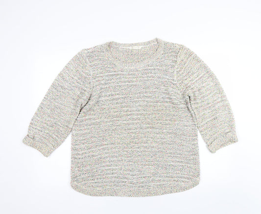 Womens UK Size L Authentic Multicoloured Pullover Jumper