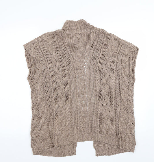 Womens UK Size M M&S Brown Cardigan Jumper