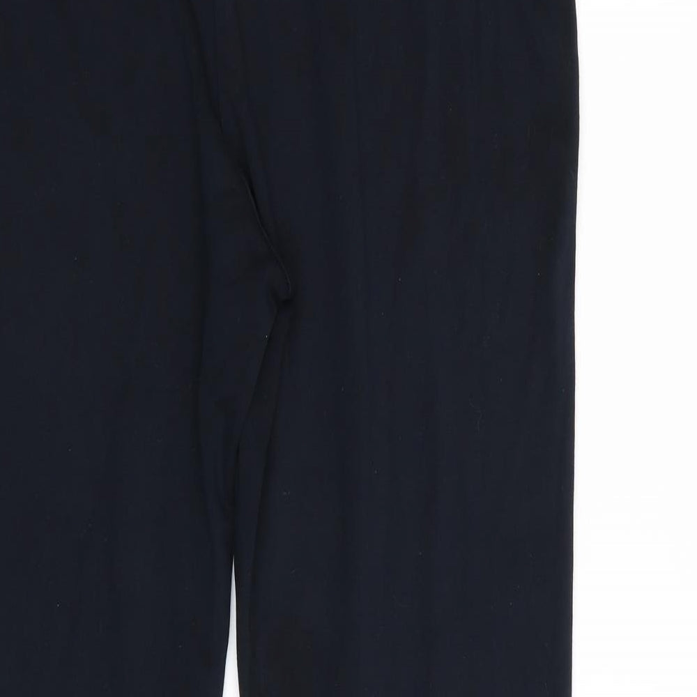 Womens UK Size 16 M&S Regular Fit Blue Trousers