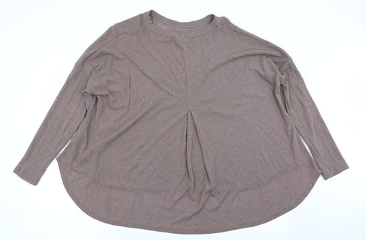 Womens UK Size 12 NEXT Brown Basic T-Shirt