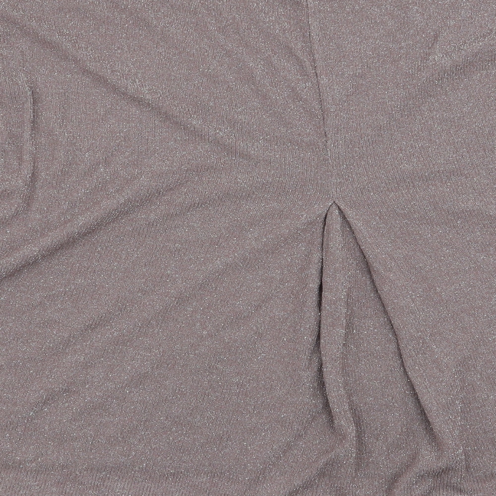 Womens UK Size 12 NEXT Brown Basic T-Shirt