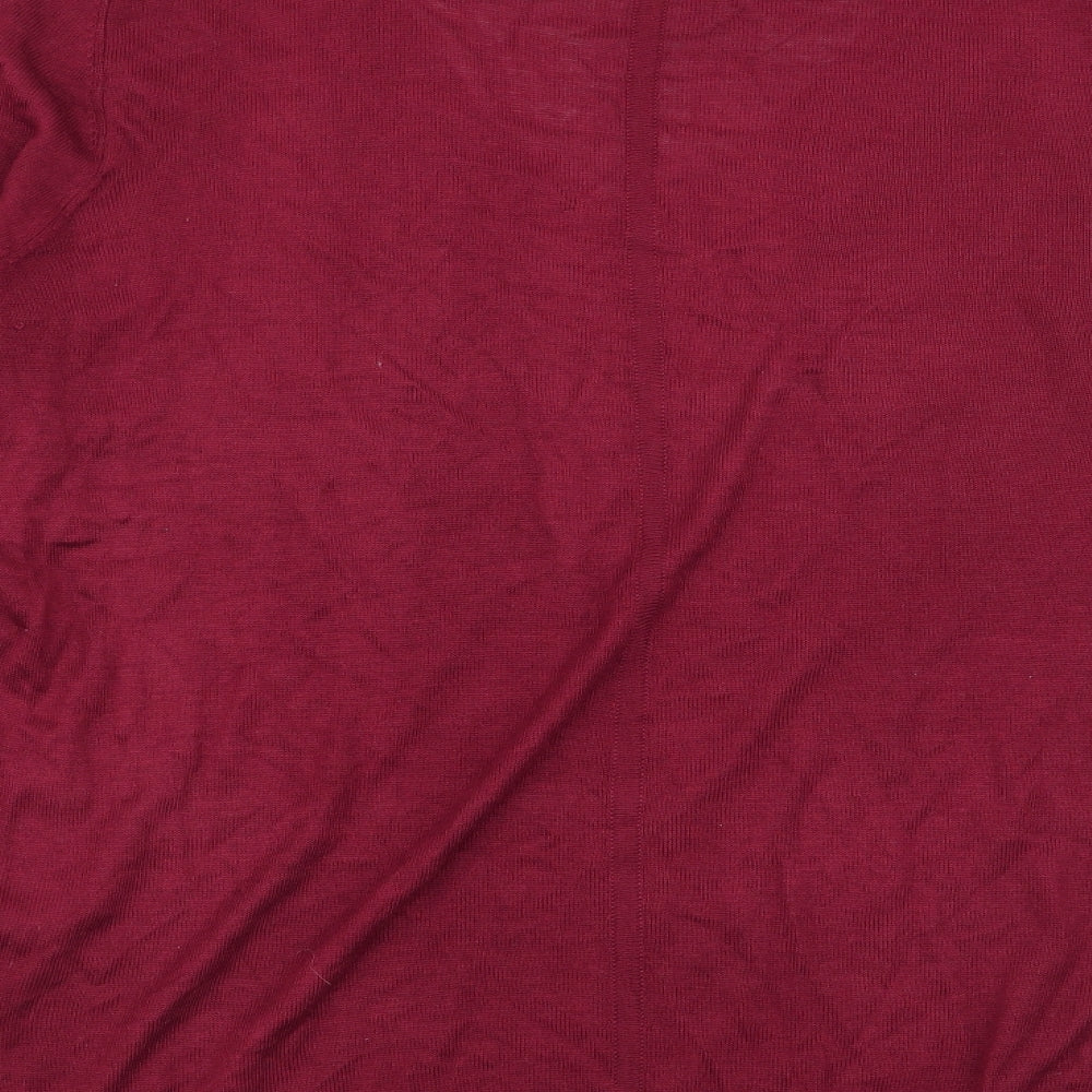 Womens UK Size 14 NEXT Red Basic T-Shirt