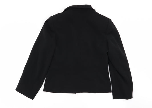 Womens UK Size 10 AMARANTO Regular Black Blazer