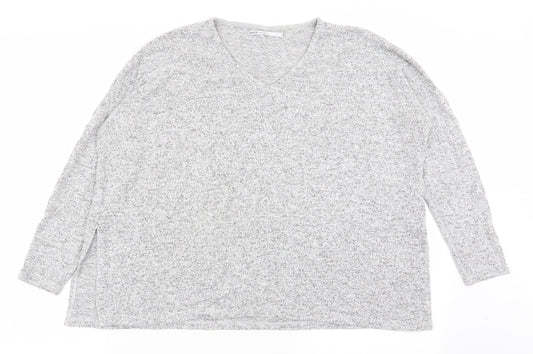 Womens UK Size S Only Grey Basic T-Shirt