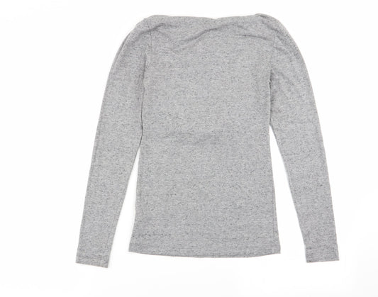 M&S Womens Grey Basic T-Shirt Size 12