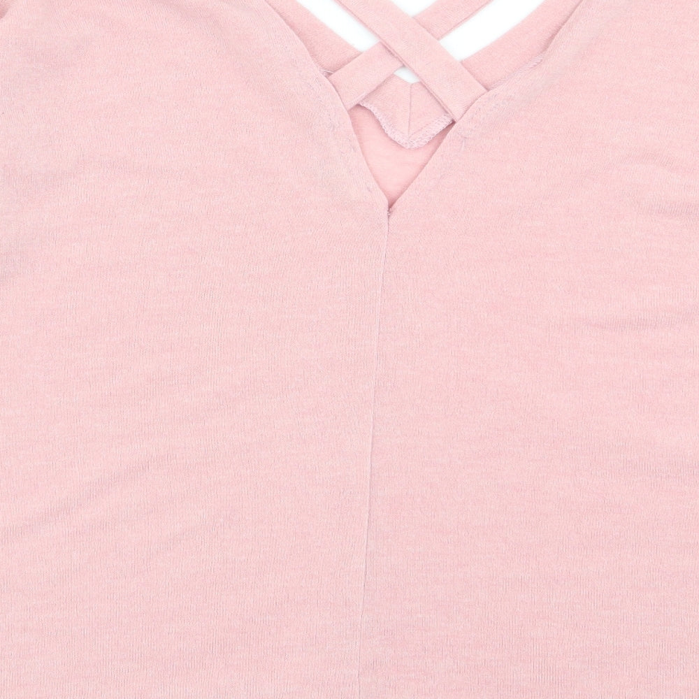 Womens UK Size 10 River Island Pink Pullover Jumper