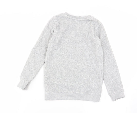 Asda George Girls Grey Pullover Jumper Size 7-8 Years
