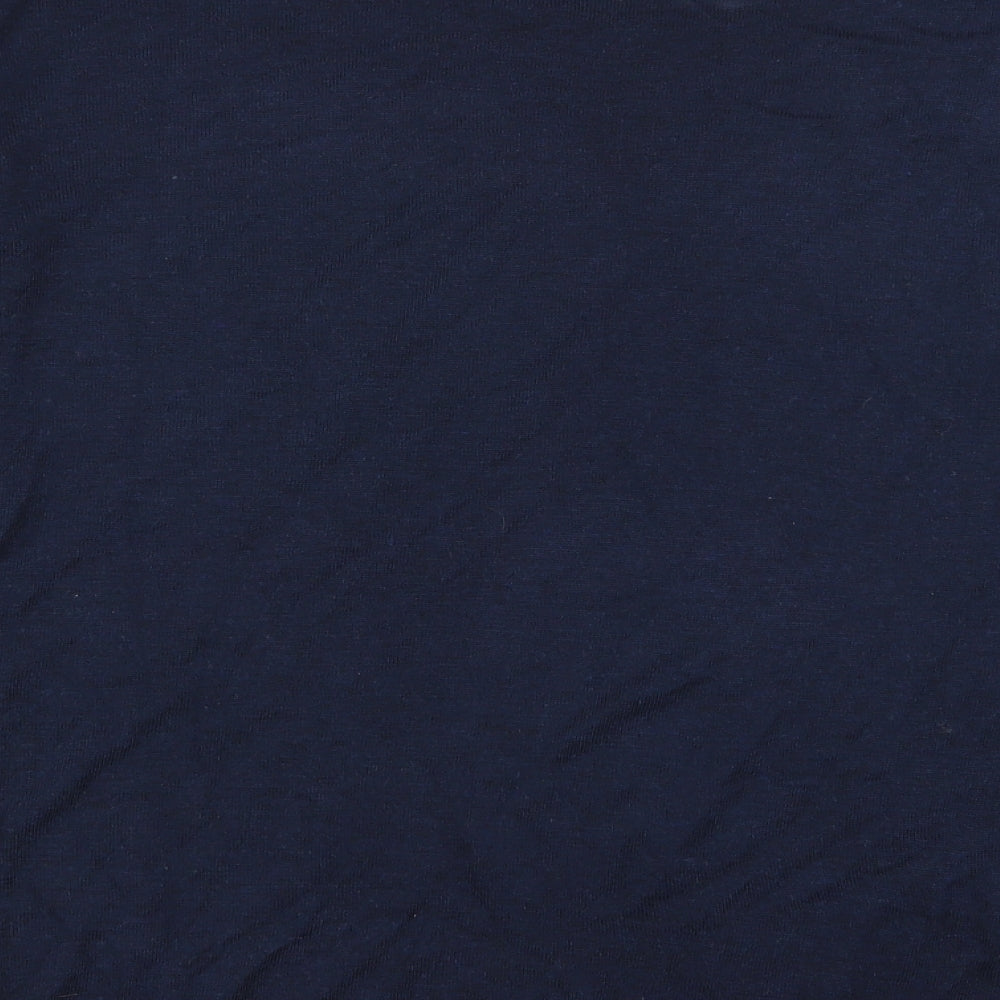 Womens UK Size S H&M Blue Basic T-Shirt