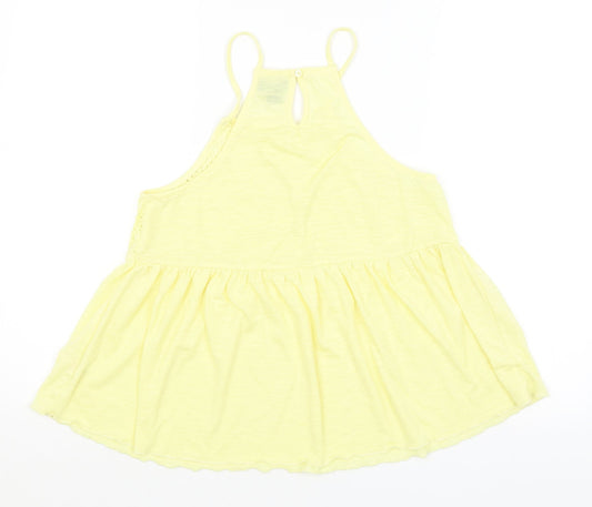 Primark Womens Yellow Basic Tank Size S
