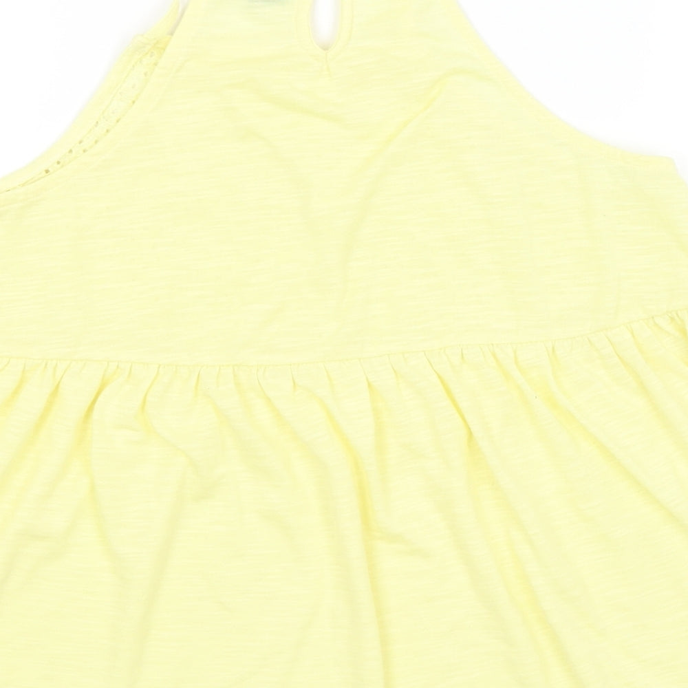 Primark Womens Yellow Basic Tank Size S