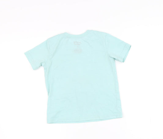 Kohl's Boys Green Basic T-Shirt Size 4 Years