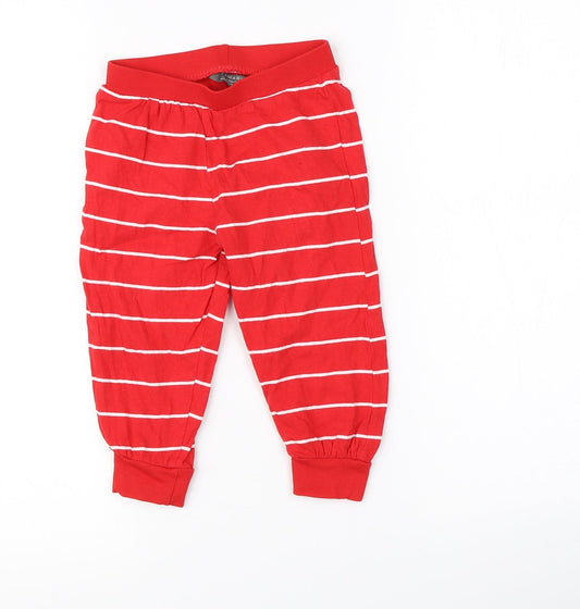 Primark Baby Red Striped Cami Pyjama Pants Size 18-24 Months