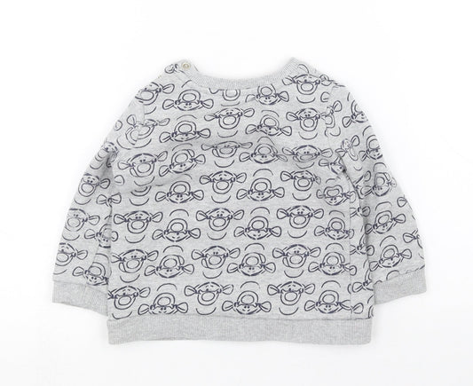 George Boys Grey Pullover Jumper Size 12-18 Months - Disney
