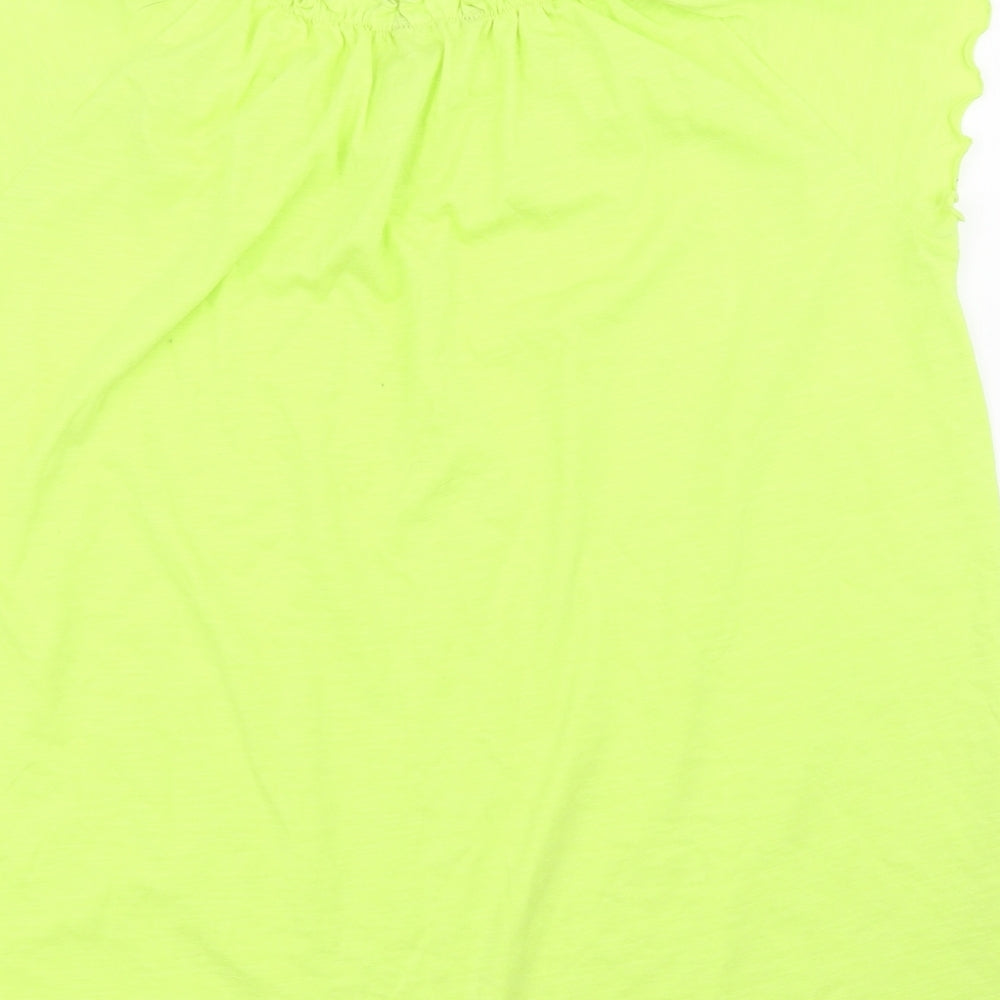 Womens UK Size 16 Peacocks Green Basic Blouse