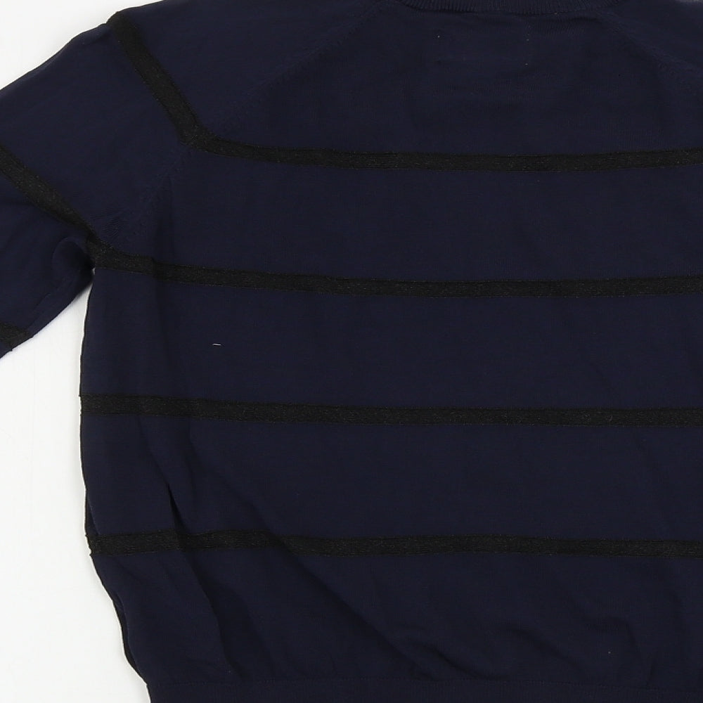 Jack Wills Womens Blue Striped Pullover Jumper Size 8