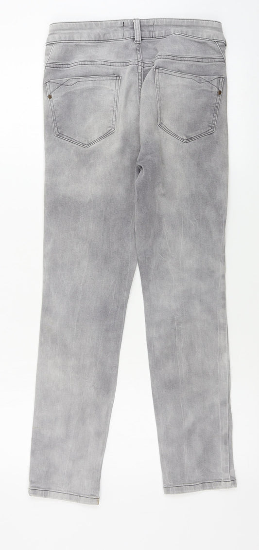 New Look Womens Grey Skinny Jeans Size 30 in L24 in