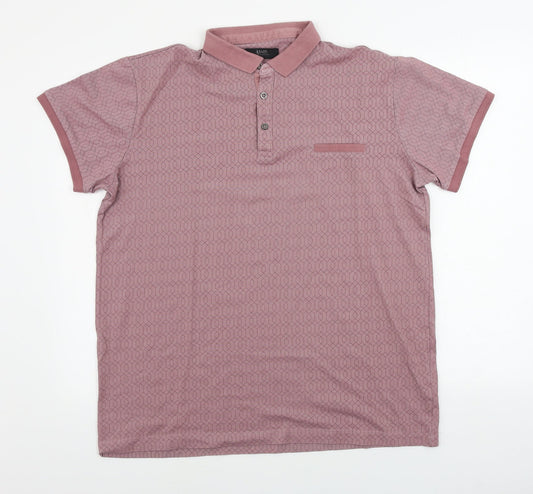 Additional front view of ACW 85 men’s pink polo, size XL