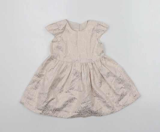 Primark Baby Pink Geometric A-Line Size 9-12 Months