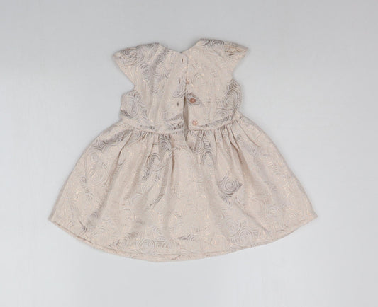 Primark Baby Pink Geometric A-Line Size 9-12 Months