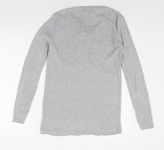 Womens UK Size 2XS River Island Grey Pullover Jumper