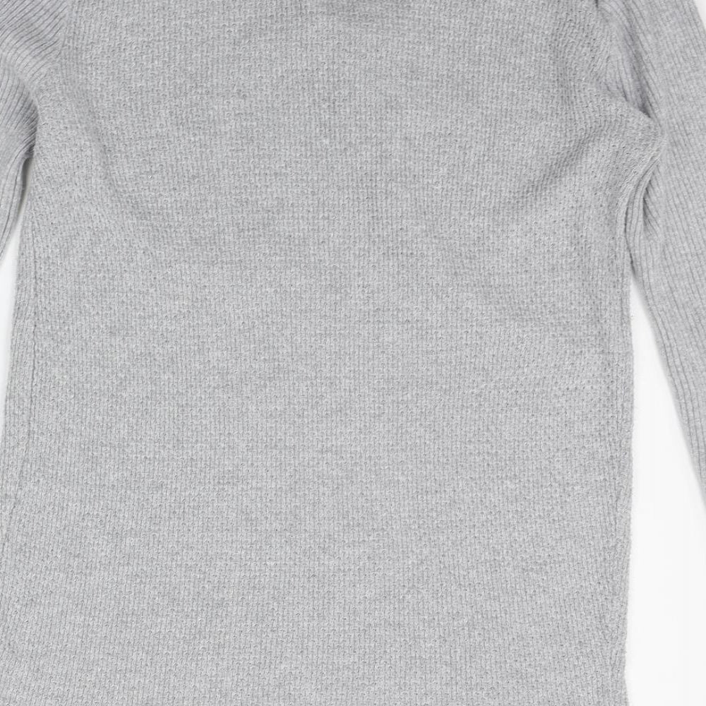 Womens UK Size 2XS River Island Grey Pullover Jumper