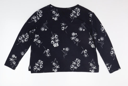 Womens UK Size 14 Marks and Spencer Blue Pullover Jumper