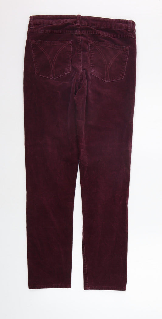 FDJ Womens Purple Trousers Size 6 L28 in