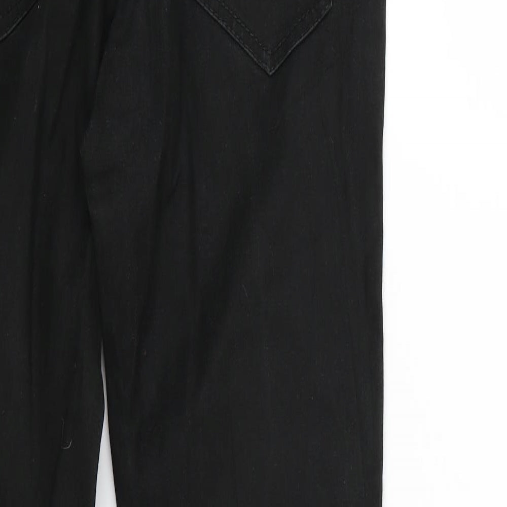 Womens UK Size Preworn Regular Fit Skinny Black Jeans