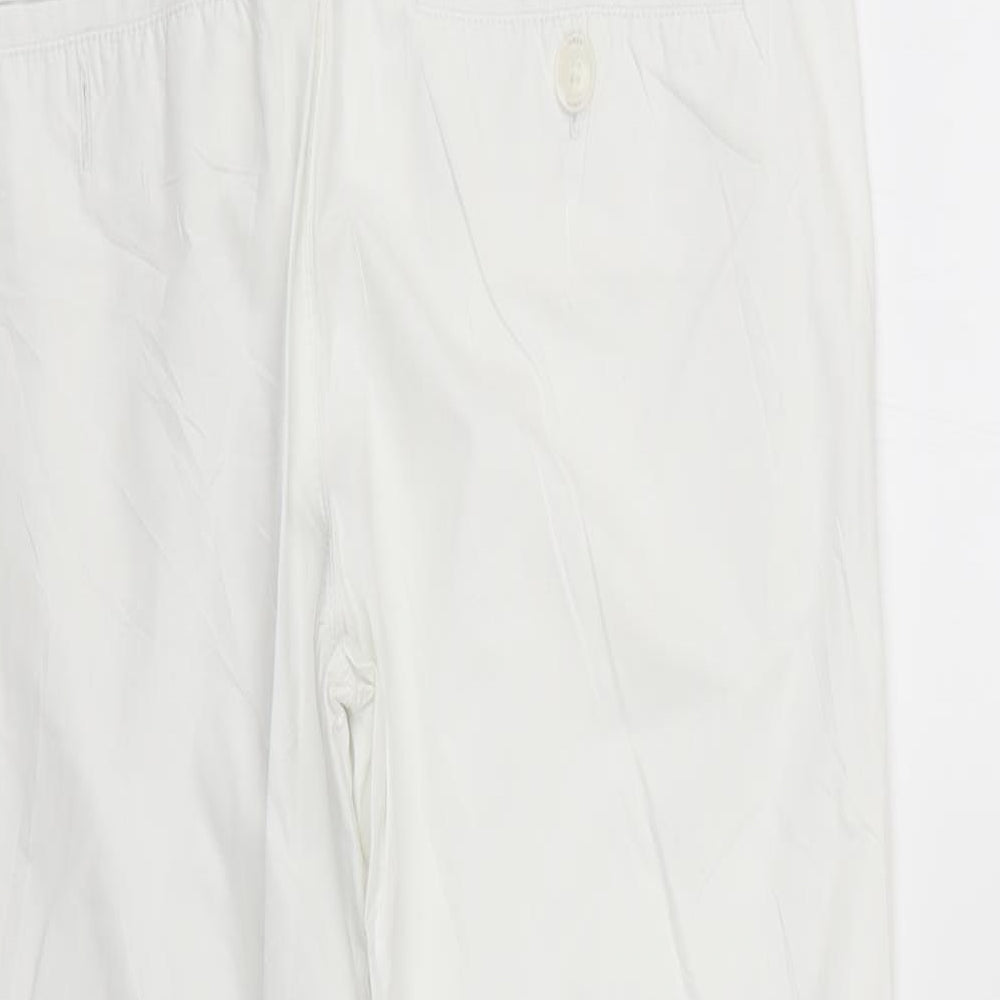 Mexx Womens White Trousers Size 12 L27 in