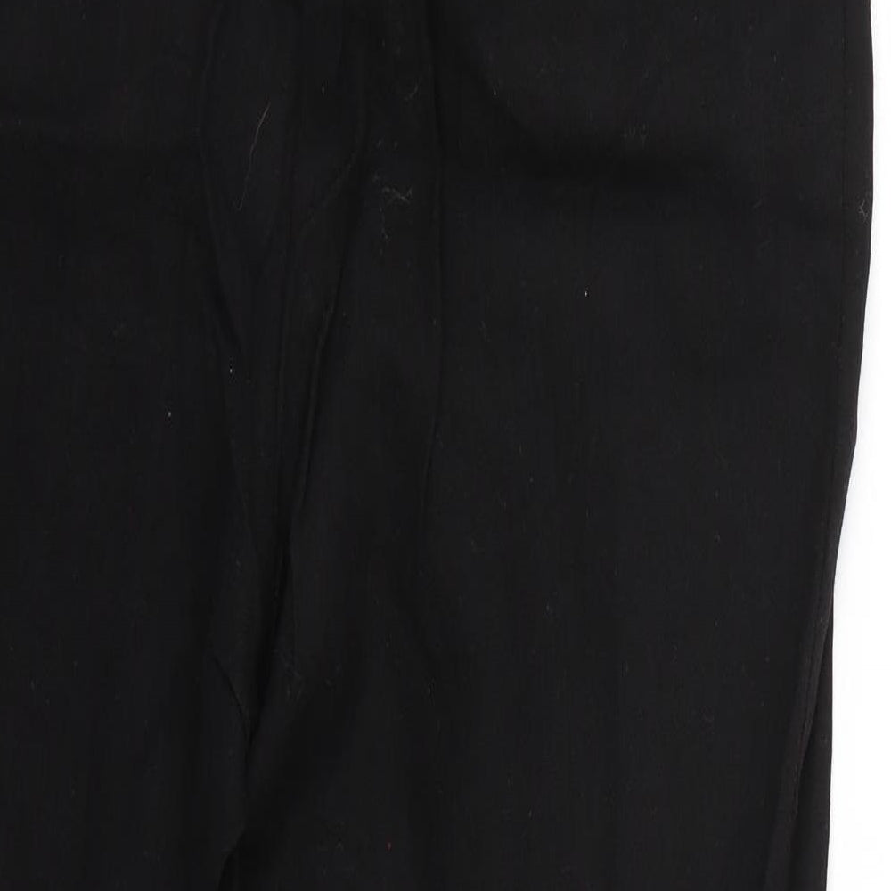 Womens UK Size 14 Marks and Spencer Regular Fit Black Trousers