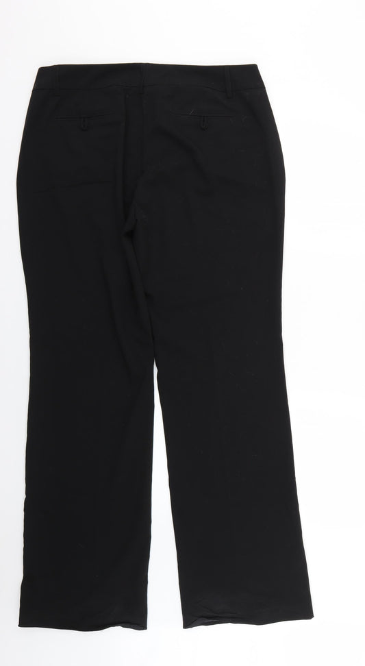 camateu Womens Black Trousers Size 18 L31 in