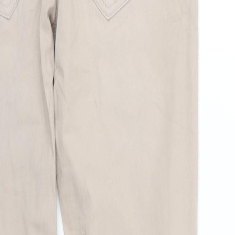 Mens UK Size 25 in Street One Regular Fit Skinny Beige Jeans