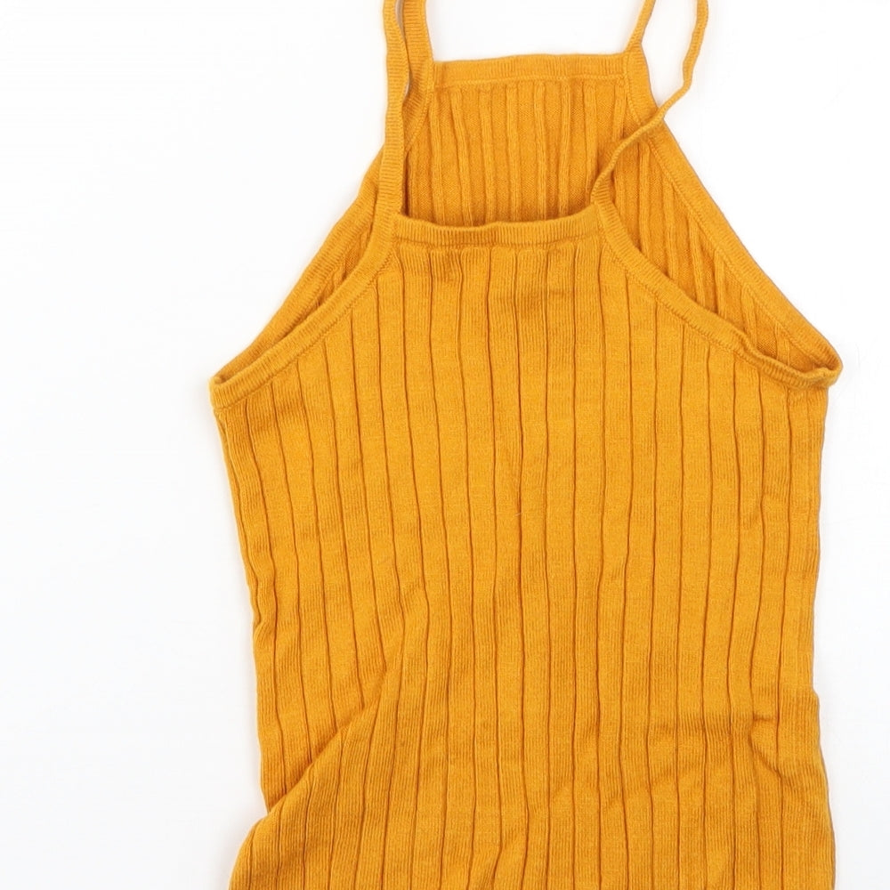 Womens UK Size 6 Atmosphere Orange Basic Tank