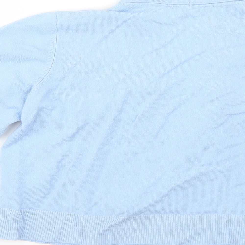 Womens UK Size 16 BHS Blue Cardigan Jumper