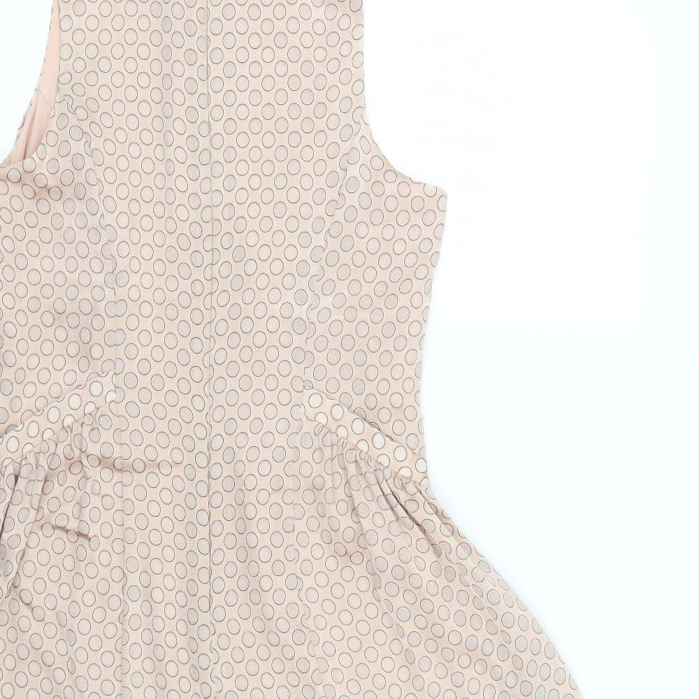 NEXT Womens Pink Striped Fit & Flare Size 8