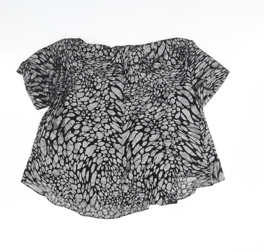 Womens UK Size 14 TU Black Basic Blouse