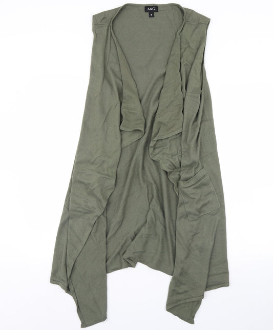 a&d Womens Green Gilet Jacket Size M