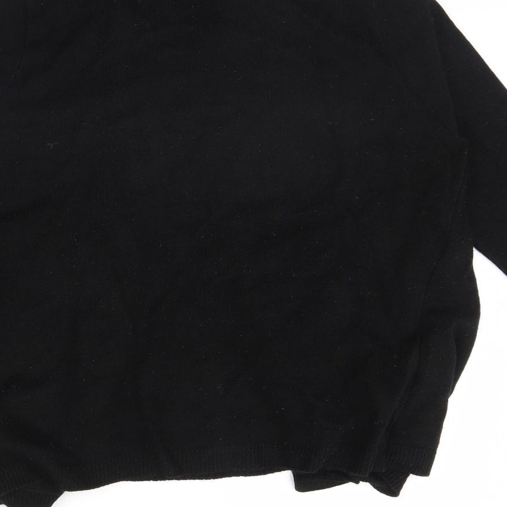 Classic Womens Black Pullover Jumper Size L