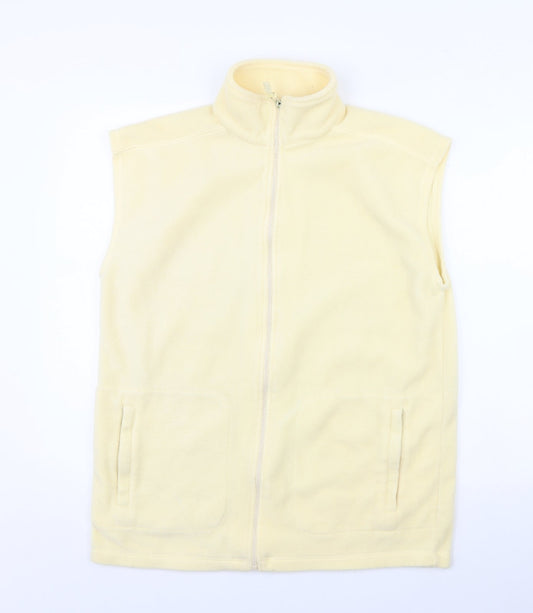 exe Womens Yellow Fleece Gilet Jacket Size S
